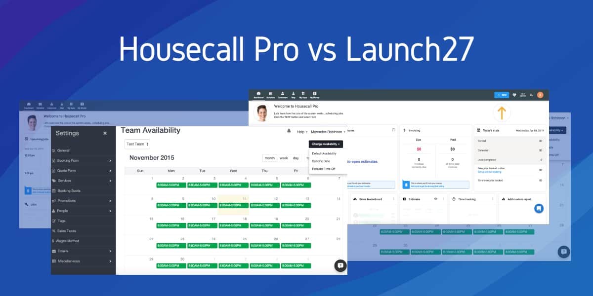 Housecall Pro vs Launch27
